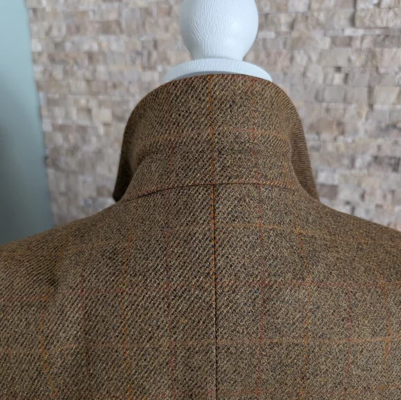 Chrysalis *RARE* Made In England Tweed Wool Luxury Over Coat Women's UK 14/US 10 - Picture 7 of 16